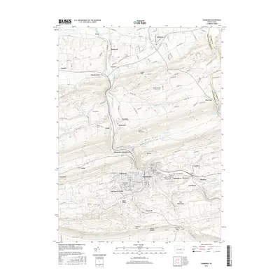 2016 Map of Shamokin, 2016 Print