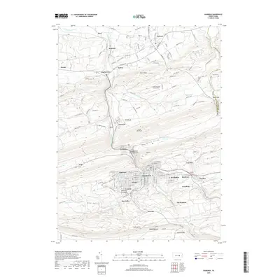 2019 Map of Shamokin, 2019 Print