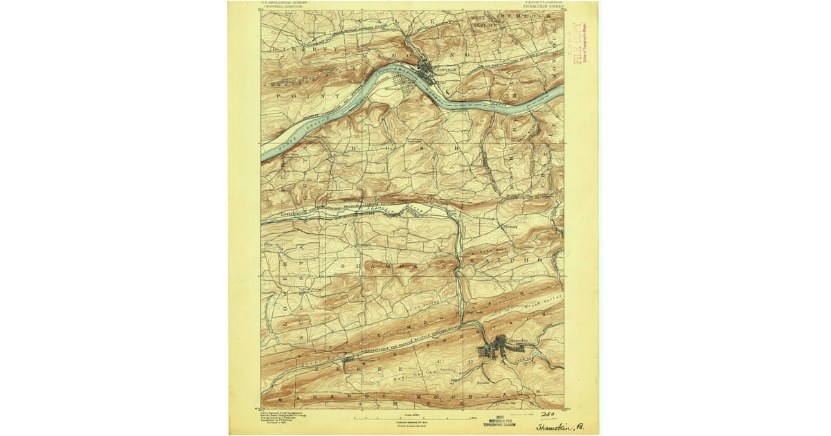 1800s (19th Century) Maps of Montour County, PA | Pastmaps