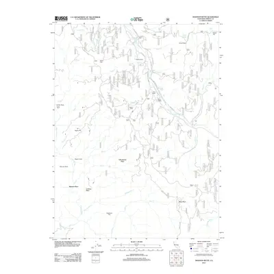 2012 Map of Shannon Butte, 2012 Print