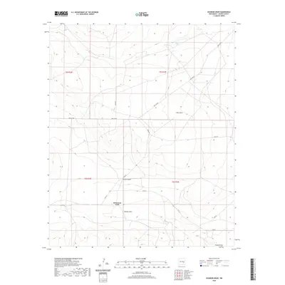 2020 Map of Shannon Draw, 2020 Print