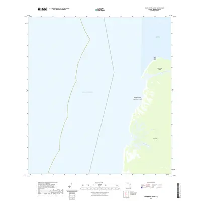 2021 Map of Shark River Island, 2021 Print