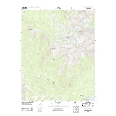 2012 Map of Sharktooth Peak, 2012 Print