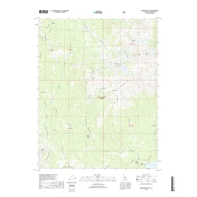 2018 Map of Sharktooth Peak, 2018 Print