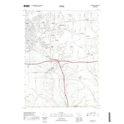 2019 Map of Sharon East, 2019 Print