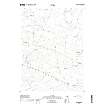 2019 Map of Sharon Springs, 2019 Print