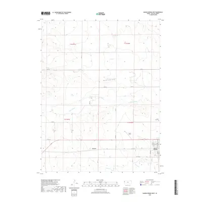 2018 Map of Sharon Springs West, 2018 Print