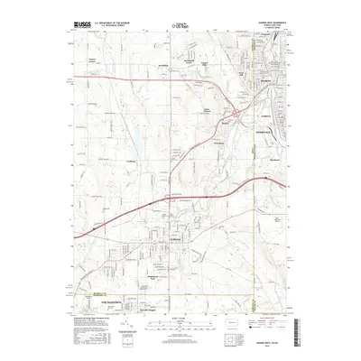 2016 Map of Sharon West, 2016 Print