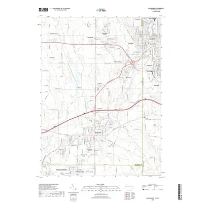 2019 Map of Sharon West, 2019 Print