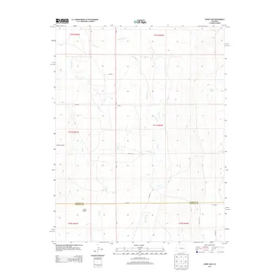 2013 Map of Sharp Lake, 2013 Print