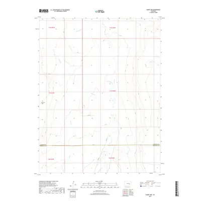 2019 Map of Sharp Lake, 2019 Print