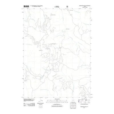 2011 Map of Sharp Mountain, 2011 Print