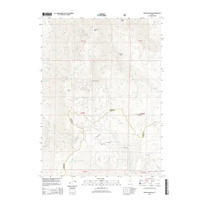 2014 Map of Sharp Mountain, 2014 Print