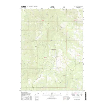 2017 Map of Sharp Mountain, 2017 Print