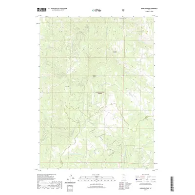 2020 Map of Sharp Mountain, 2020 Print