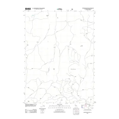 2012 Map of Sharp Mountain, 2012 Print