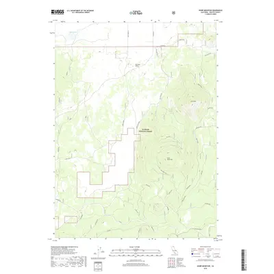 2018 Map of Sharp Mountain, 2018 Print