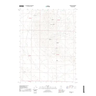 2018 Map of Sharp Peak, 2018 Print