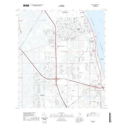 2021 Map of Sharpes, 2021 Print