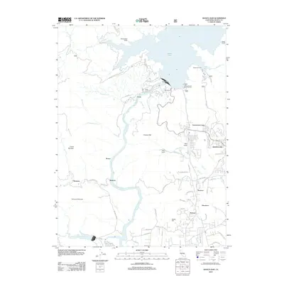 2012 Map of Shasta Dam, 2012 Print