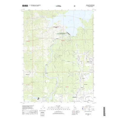 2018 Map of Shasta Dam, 2018 Print