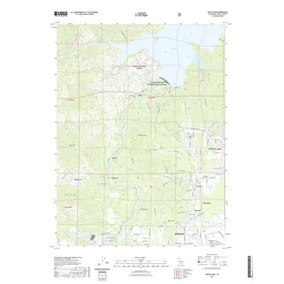 2021 Map of Shasta Dam, 2021 Print