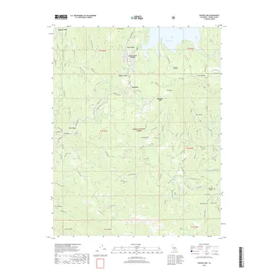 2018 Map of Shaver Lake, 2018 Print