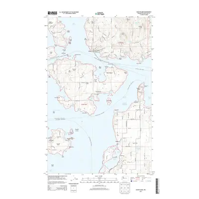 2014 Map of Shaw Island, 2014 Print