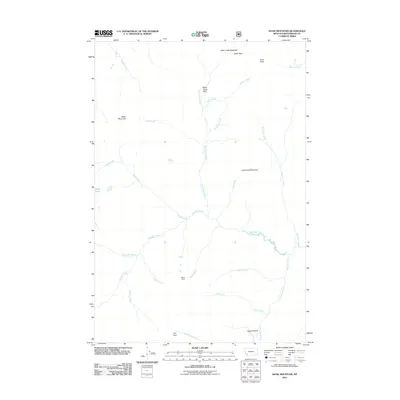 2011 Map of Shaw Mountain, 2011 Print