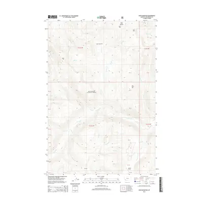 2014 Map of Shaw Mountain, 2014 Print