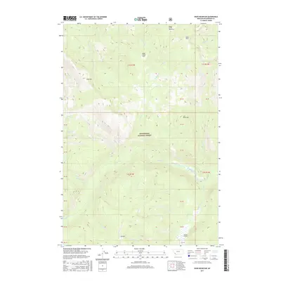 2017 Map of Shaw Mountain, 2017 Print