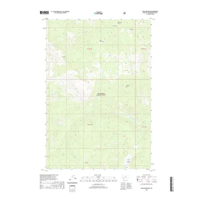 2020 Map of Shaw Mountain, 2020 Print