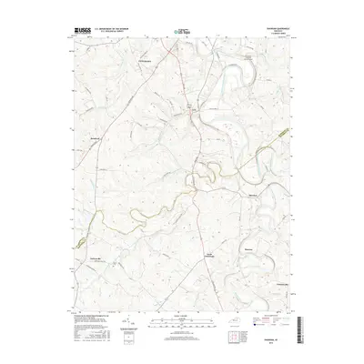 2016 Map of Shawhan, 2016 Print