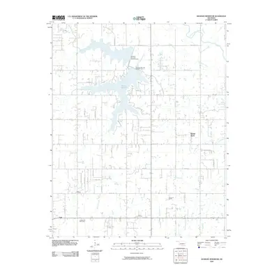 2009 Map of Shawnee Reservoir, 2009 Print