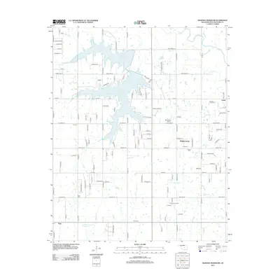 2012 Map of Shawnee Reservoir, 2012 Print