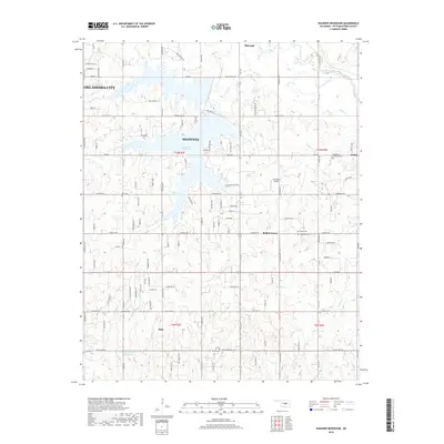 2018 Map of Shawnee Reservoir, 2018 Print