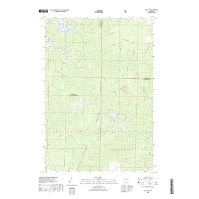 2018 Map of Shay Lake, 2018 Print