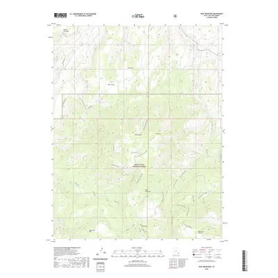 2020 Map of Shay Mountain, 2020 Print