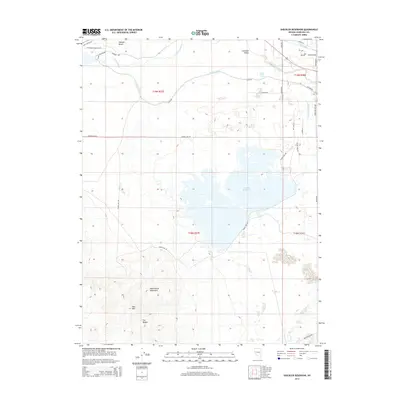 2014 Map of Sheckler Reservoir, 2014 Print