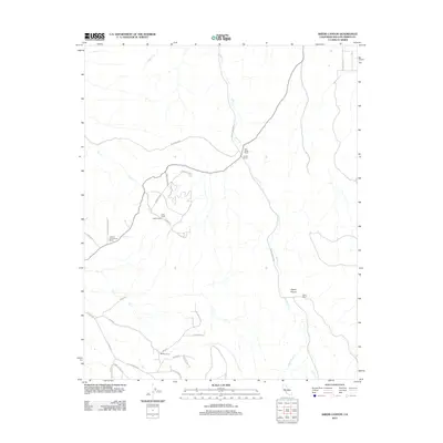 2012 Map of Shedd Canyon, 2012 Print