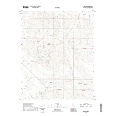 2018 Map of Shedd Canyon, 2018 Print