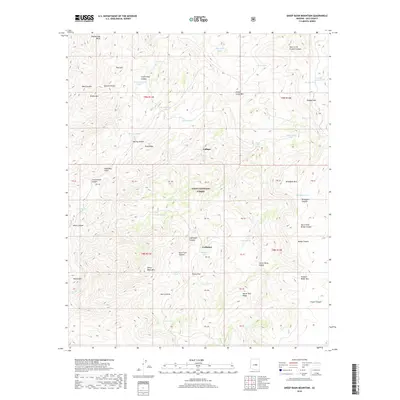 2018 Map of Sheep Basin Mountain, 2018 Print