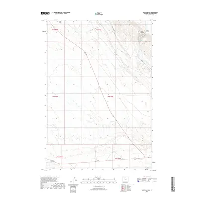 2017 Map of Sheep Canyon, 2017 Print