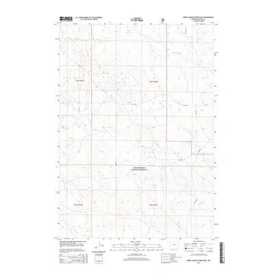 2015 Map of Sheep Canyon Creek East, 2015 Print