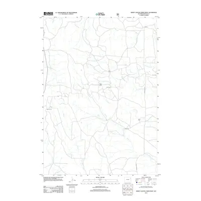 2012 Map of Sheep Canyon Creek West, 2012 Print