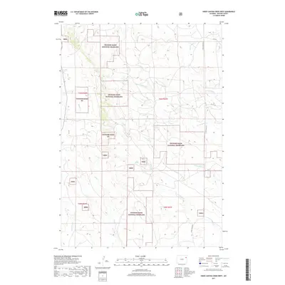 2017 Map of Sheep Canyon Creek West, 2017 Print