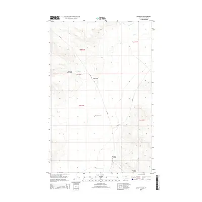 2014 Map of Sheep Coulee, 2014 Print
