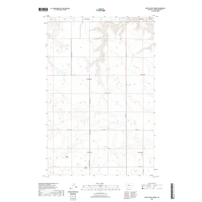 2020 Map of Sheep Coulee Spring, 2020 Print
