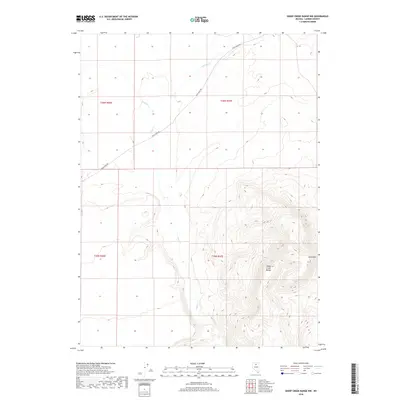 2018 Map of Sheep Creek Range NW, 2018 Print