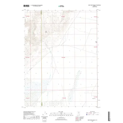 2018 Map of Sheep Creek Range SE, 2018 Print